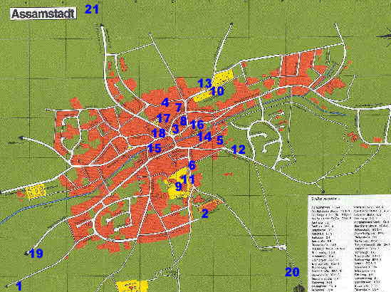 Ortsplan der Gemeinde Assamstadt